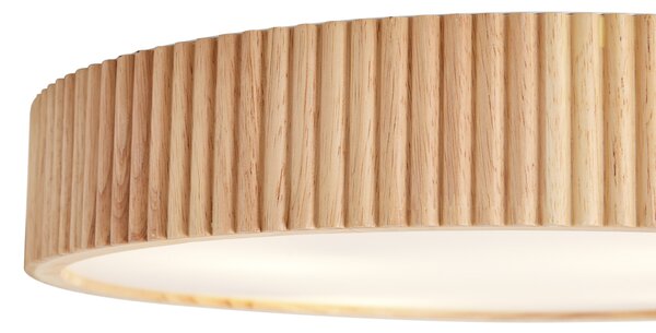 Plafoniera Japandi in legno 50cm 4 luci - Lyra