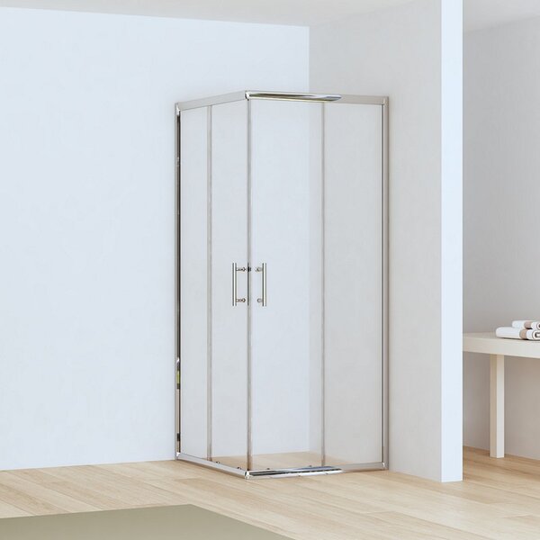 Box doccia angolo 90x90 altezza ridotta 170cm vetro trasparente | CHIARA EDGE-R - KAMALU
