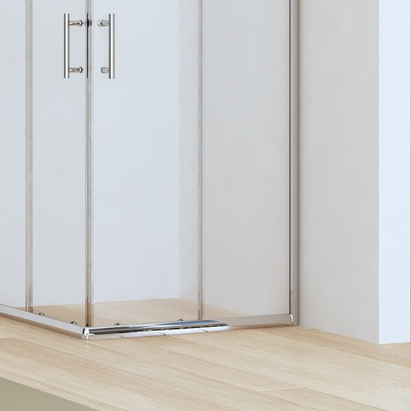 Box doccia angolo 90x90 altezza ridotta 170cm vetro trasparente | CHIARA EDGE-R - KAMALU