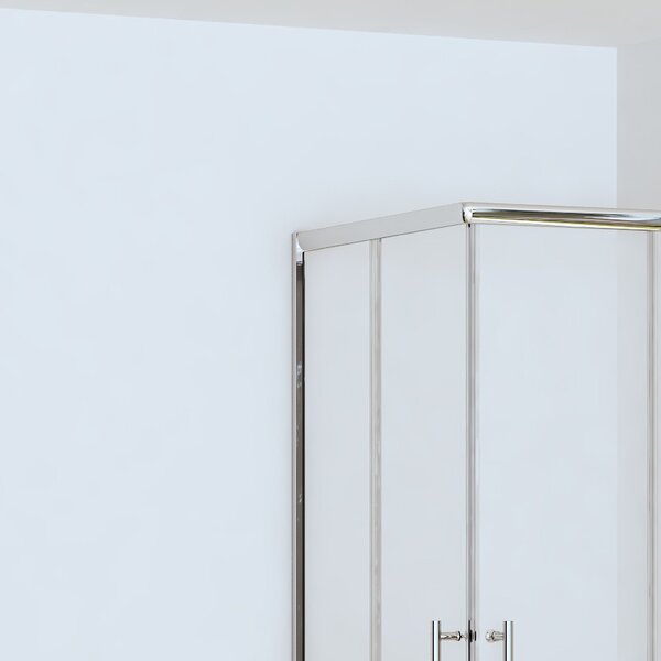 Box doccia angolo 90x90 altezza ridotta 170cm vetro trasparente | CHIARA EDGE-R - KAMALU