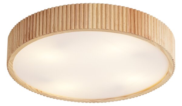 Plafoniera Japandi in legno 50cm 4 luci - Lyra