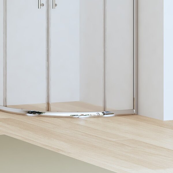 Box doccia 80x80cm semicircolare altezza ridotta 170 cm | CHIARA CURV-R - KAMALU