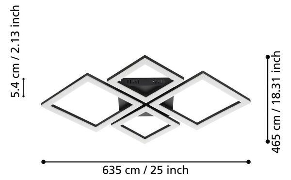 Plafoniera smart LED 42 W PARANDAY-Z - EGLO