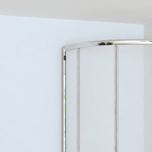 Box doccia 80x80cm semicircolare altezza ridotta 170 cm | CHIARA CURV-R - KAMALU