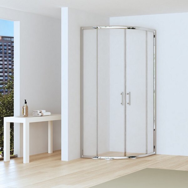 Box doccia 80x80cm semicircolare altezza ridotta 170 cm | CHIARA CURV-R - KAMALU