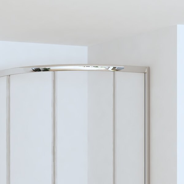 Box doccia 80x80cm semicircolare altezza ridotta 170 cm | CHIARA CURV-R - KAMALU