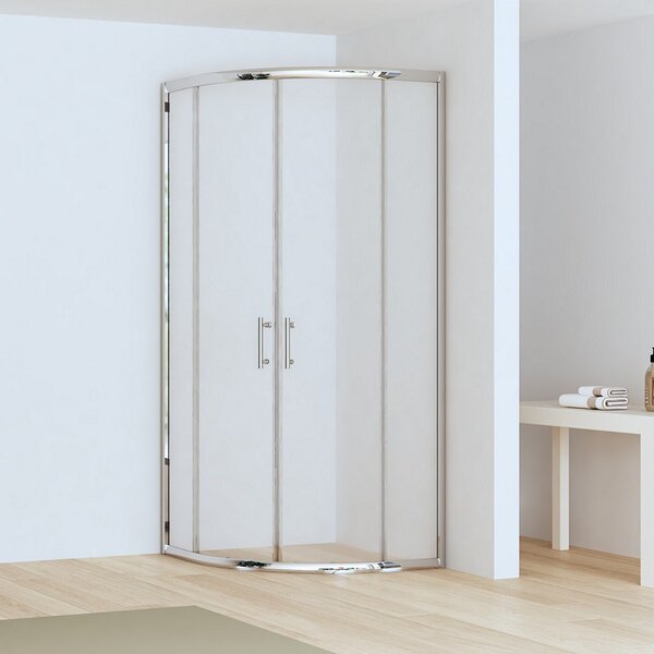 Box doccia 80x80cm semicircolare altezza ridotta 170 cm | CHIARA CURV-R - KAMALU