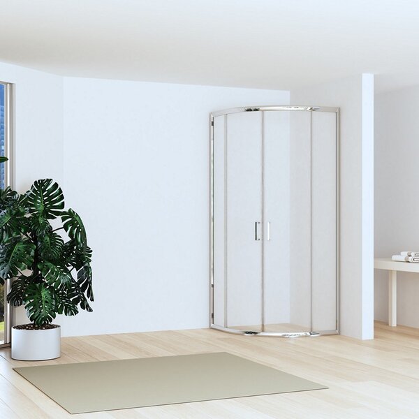 Box doccia basso 80x80cm semicircolare altezza 170cm | CHIARA CURV-Q - KAMALU