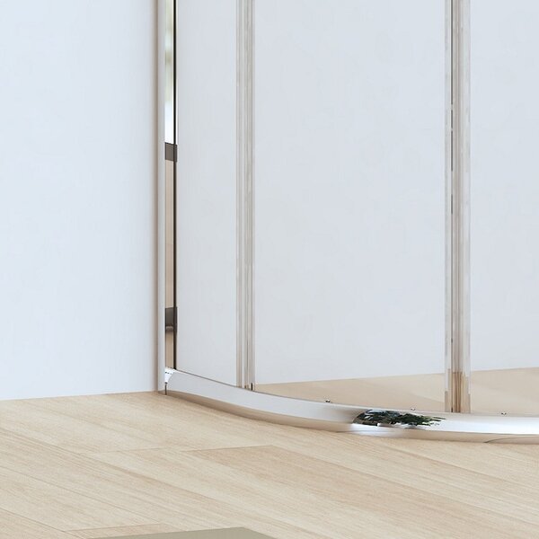Box doccia basso 80x80cm semicircolare altezza 170cm | CHIARA CURV-Q - KAMALU