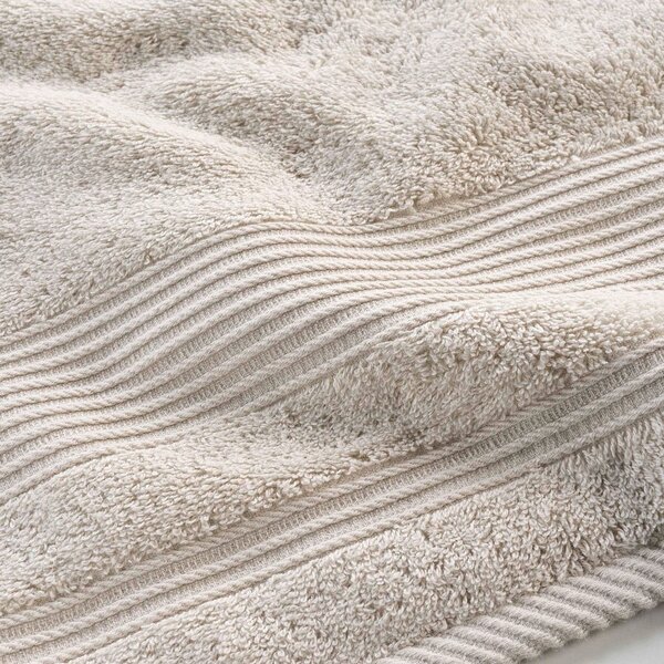 Asciugamano tipo terry beige in cotone 70x130 cm Tendresse – douceur d'intérieur