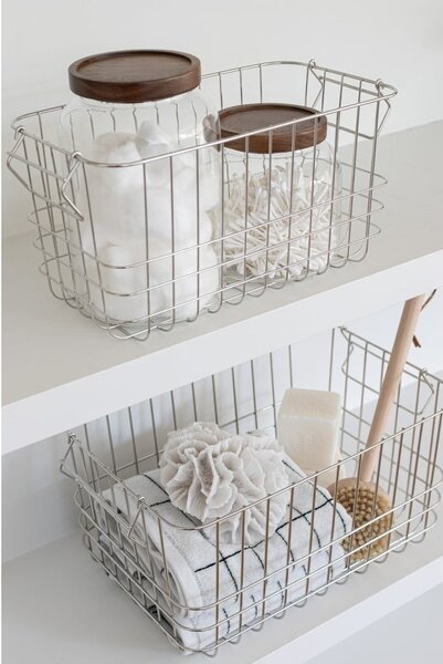 Cesto con filo metallico in metallo 31x16,5x16 cm Store It – Mette Ditmer Denmark