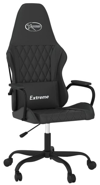 VidaXL Sedia da gioco in ecopelle nera