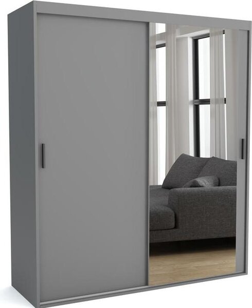 Tappeto FURNLUX A Grigio 170cm / Colore principale: Grigio / Dimensioni: 170 x 60 x 205 cm