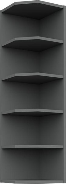 Mobile cucina alto angolare LUNARA - larghezza 30 cm, antracite