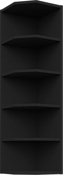 Mobile cucina alto angolare LUNARA - larghezza 30 cm, nero