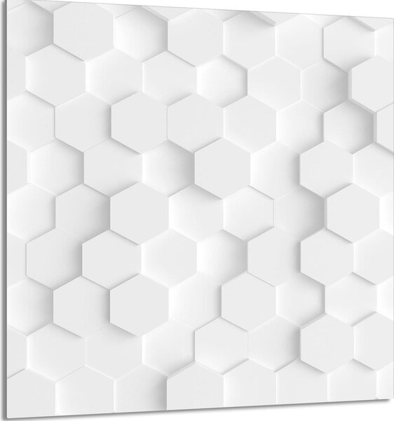 PIATTO IN VETRO PER CUCINA 60x65 Bianco
