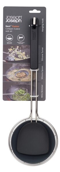 Set di utensili da cucina in acciaio inox 3 pz Fusion Wok Set – Joseph Joseph