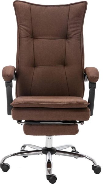 VidaXL Sedia da ufficio per massaggi in tessuto marrone