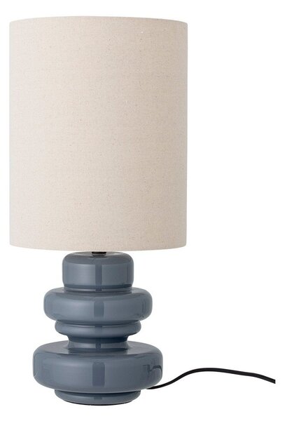 Lampada da tavolo blu con paralume in tessuto (altezza totale 51 cm) Fabiola – Bloomingville