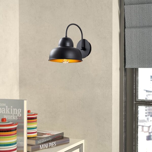 Lampada da parete nera ø 20 cm Multan – Opviq lights