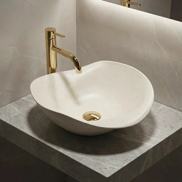 Lavabo da appoggio in ceramica REA HM-34B Handmade ART