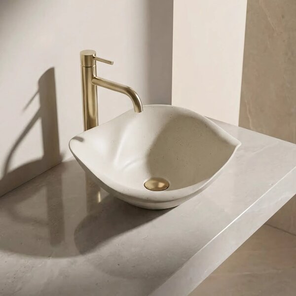 Lavabo da appoggio in ceramica REA HM-35B Handmade ART