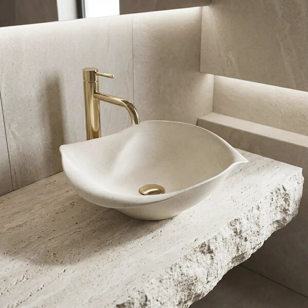 Lavabo da appoggio in ceramica REA HM-35B Handmade ART