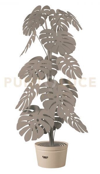 Lampada da terra moderna monstera grande verde salvia