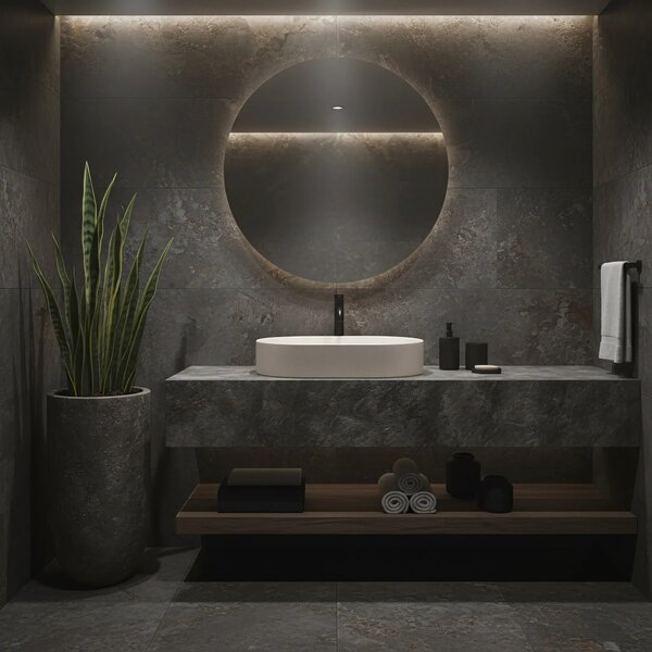 Lavabo da appoggio Rea Nadia 60 Sandy