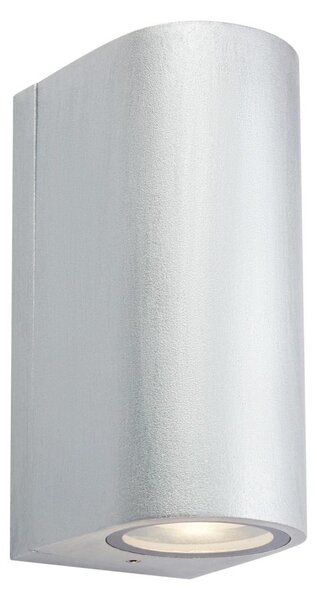 Markslöjd 109112 - Applique da parete LED dimmerabile per esterni ALOR 2xLED/4,9W/230V IP65 argento