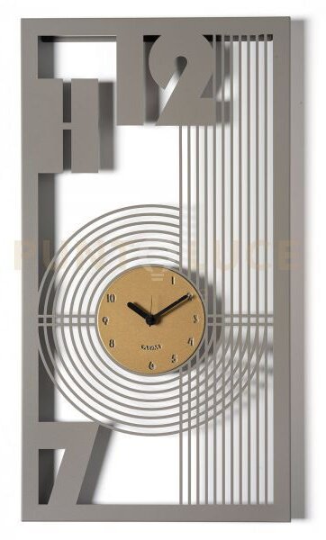 Orologio classico gropius fango,oro laccato