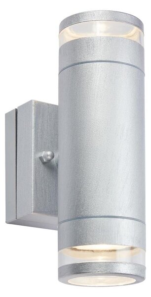 Markslöjd 109106 - Applique da esterno LED dimmerabile LUNO 2xLED/4,9W/230V IP65 argento