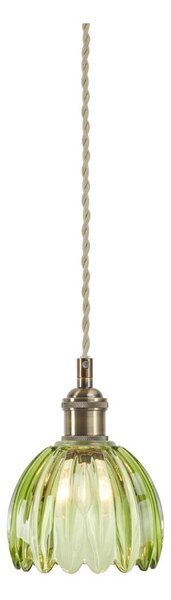 Markslöjd 109138 - Sospensione a cavo GOTA 1xE14/40W/230V verde fumé/ottone