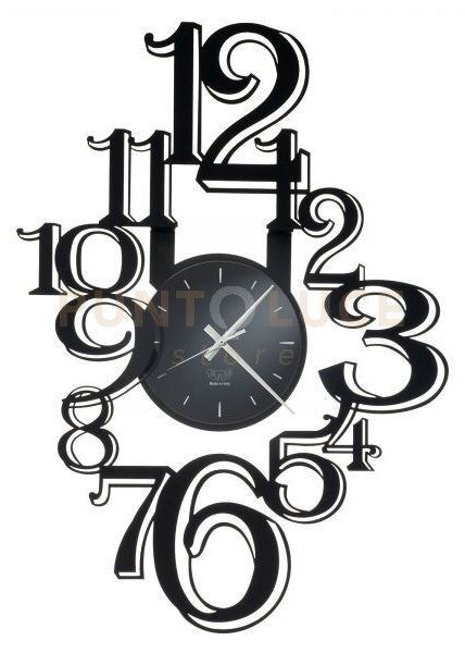 Orologio da parete big freak nero