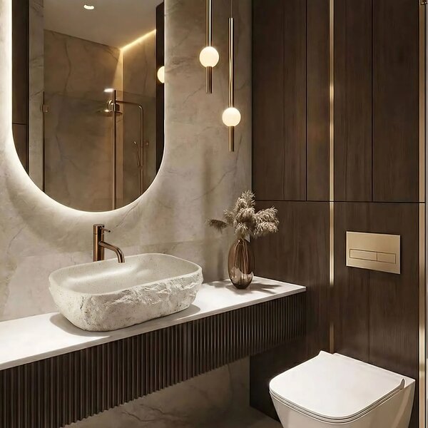 Lavabo da appoggio Rea Bianka