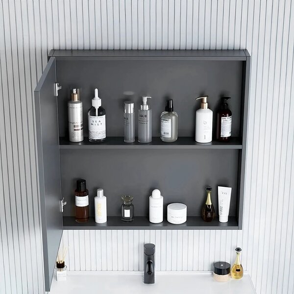 Set di mobili da bagno con lavabo River 60cm Grey