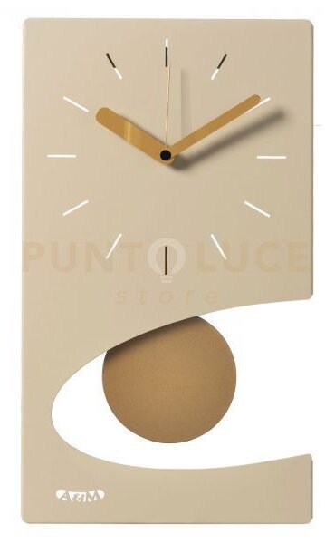 Orologio da parete di design moderno eclipse pendolo crema