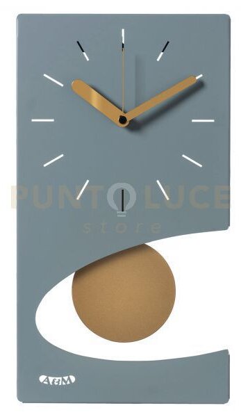 Orologio da parete di design moderno eclipse pendolo verde marino