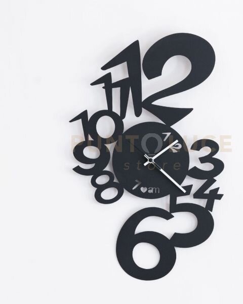 Orologio da parete di design lupin nero