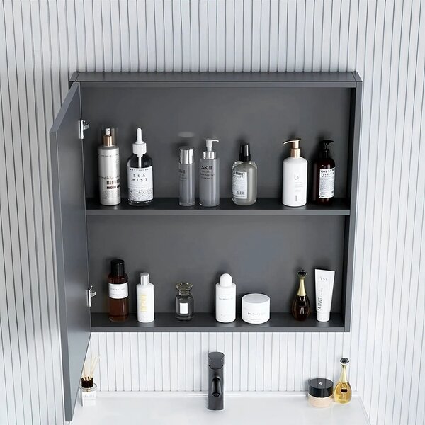 Set di mobili da bagno con lavabo Denver 80cm Grey