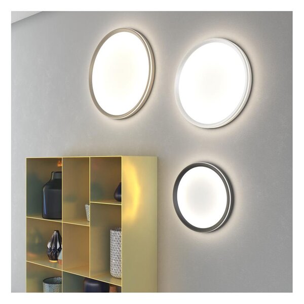 AERA APPLIQUE PLAFONIERA 3 MISURE BI-EMISSIONE LED INTEGRATO LUCE CCT 3000K-3500K-4000K IN 3 COLORI
