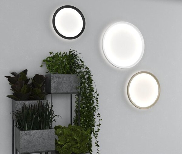 PLANA APPLIQUE PLAFONIERA 3 MISURE BI-EMISSIONE LED INTEGRATO LUCE CCT 3000K-3500K-4000K IN 3 COLORI
