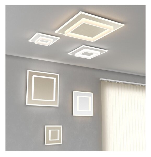 WISH APPLIQUE PLAFONIERA 3 MISURE LED INTEGRATO LUCE CCT 3000K-3500K-4000K BIANCA O SABBIA MODERNA