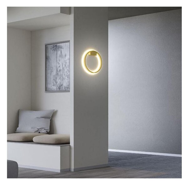 FEBE APPLIQUE ROTONDA D40 CM LED 24W LUCE INDIRETTA 3000K-4000K DIMMERABILE ALLUMINIO 3 COLORI MODERNA