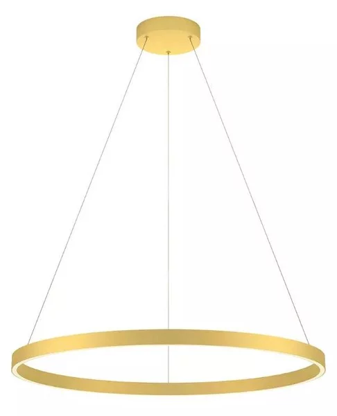 FEBE SOSPENSIONE SINGOLA D80 CM LED 50W LUCE 3000K-4000K DIMMERABILE ALLUMINIO 3 COLORI MODERNA