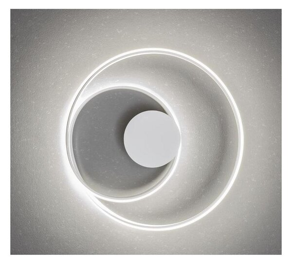 TORSION LAMPADA DA PARETE O SOFFITTO A LED LUCE CCT 2700K-3000K-4000K DIMMERABILE ALLUMINIO 3 COLORI