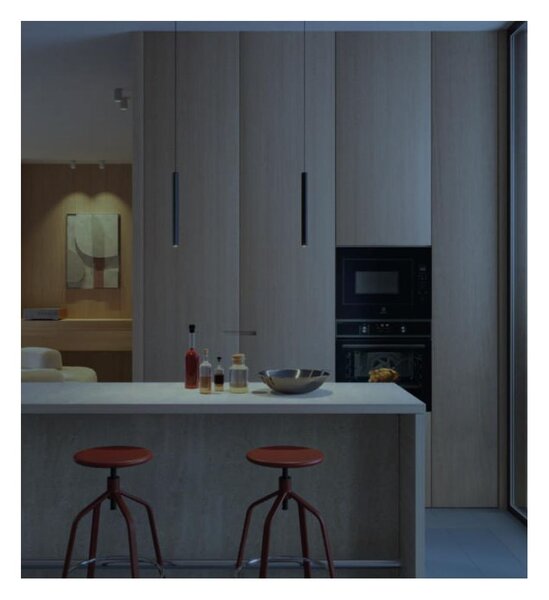 CRISP SOSPENSIONE 2 MISURE IN ALLUMINIO 4 COLORI LED 9,5W LUCE 2700K-3000K DIMMERABILE MODERNA