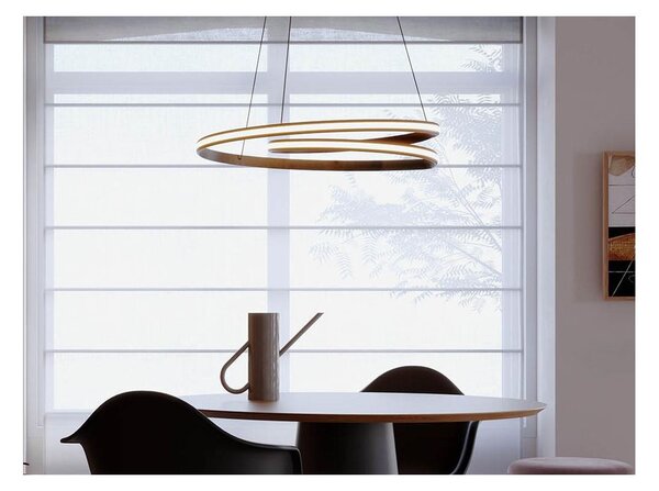 TORSION SOSPENSIONE MODERNA A LED IN 2 MISURE CCT 2700K-3000K-4000K DIMMERABILE ALLUMINIO 3 COLORI