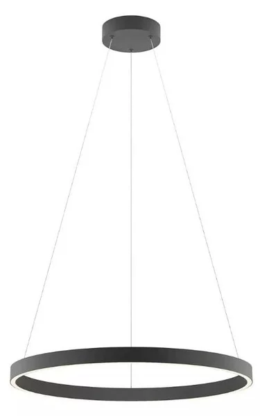 FEBE SOSPENSIONE SINGOLA D60 CM LED 37W LUCE 3000K-4000K DIMMERABILE ALLUMINIO 3 COLORI MODERNA
