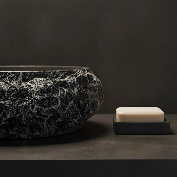 Lavabo da appoggio Rea Mika Gabro Black